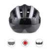 Casques de vélo Wildside Ultralight Casque de sécurité pour vélo en plein air Casque de feu arrière de vélo Amovible Visière à 4 lentilles Casque de vélo de route de montagne P230419