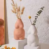 Vases Vase En Céramique Abstrait Corps Humain Femme Nue Moderne Décoration De La Maison Arrangement De Fleurs Accessoires Artisanat Ameublement