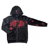 Дизайнерские мужские толстовка толстовок Y2K Men Emo Streetwear Hoodie Zip Up Fairy Grunge Пулот негабаритный