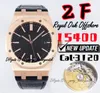 ZF Luxury Men's watch 15400 Ultimate version, 41mm CAL.3120 mechanical movement, power storage time 41 hours. belt gold steel with black dial