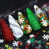 Acrylic Powders Liquids 6PCS Christmas Manicure Accessories Threedimensional Wearresistant Water Proof Shiny Not Easy To Fall Off Nail Art Glitter 231120