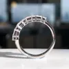 Pierścienie klastra d-e vs biały pierścień diamentowy 2,73ct 18k złota natura diamentów