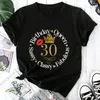 Camisetas femininas de 50 anos, presentes de aniversário, verão, camisetas engraçadas, 50 anos, manga curta, roupas, estilo coolness