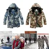 Outdoor-Jacken halten warm, Kapuzenjacke, dick, kältebeständig, regenfest, wasserabweisend, Softshell-Baumwollmantel, City-Outwear, Sportbekleidung