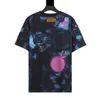 Högkvalitativ designer T-shirt 2023 sommar full av blommor tryckt kortärmad, ins super-heta gradientfärgälskare t-shirt storlek SM L XL 2XL 3XL