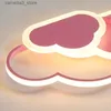 Ceiling Lights Modern Led Ceiling Lamp Creative White Cloud Bedroom Lighting Cartoon Children's Room Kid Read Study Pink Decoration Light Q231120