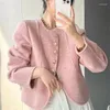 Jaquetas femininas Limiguyue Primavera Outono Francês Casaco de Lã de Alta Qualidade Único Peito Cashmere Mulheres Casaco Lã Elegante Outwear Chic Pano