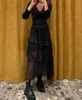 Ma-je – robe à paillettes en maille et patch pour femme, tenue de gâteau, nouvelle collection automne/hiver 2023