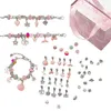 Bracelets porte-bonheur produits tendance bricolage enfants fait à la main cristal lâche perle alliage Bracelet perlé matériel sac accessoires boîte-cadeau