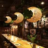 Plafonniers ZK50 Lustre en rotin créatif à la main rétro abat-jour en bambou décoration Restaurant cuisine chambre éclairage lampes E26 E27 Q231120