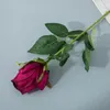 Decorative Flowers 1Pcs Roses Artificial Real Touch Branch Stem Latex Rose Hand Feel Felt Decoration Home Wedding Party