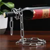 Red Wine Bottle Holder Creative Suspension Rope Chain Support Frame For Bottle 3cm Home Furnishing ornaments
