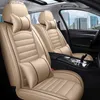 Car Seat Covers PU Leather Cover For VW Polo Golf Passat CC Touran Tiguan Toureg Touareg Phaeton T-ROC Multivan Interior Accessories Q231120