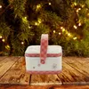 Storage Bottles Tea Christmas Tin Box Xmas Gifts Cookie Tins Lids Tinplate Candy Container