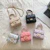 Doux filles princesse sacs à main mode enfants PU losange sacs de messager enfants unique sac à bandoulière mini porte-monnaie F1630