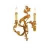 Wall Lamps DINGFAN Vintage French Full Copper Lamp El Club Villa Aisle Candle Light Interior Warm Bedroom Brass Bedside