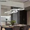 Plafondverlichting Moderne minimalistische witte Led-kroonluchter plafondkroonluchter Nordic woonkamer eetkamer studeerverlichting decoratieve lampen Q231120