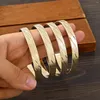 Bangle 9K 65MM Gold Plated Adult Size Cute Bracelet Hawaiian Jewelry PolynesianHig Quality Flower Bangles Girls Birthday Party Gifts