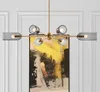 Lustres Nordic LED Chandelier para sala de estar jantar cozinha ouro bola moderna teto pendurado lâmpada no hall loft home luminária