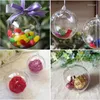 Christmas Decorations 10PCS 6CM Tree Balls Ornament Transparent Clear Plastic Bauble Ornaments Ball Gift Present Box Decor