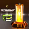 Phares 1 pièces capteur lampe frontale lampe torche phare de course étanche USB Rechargeable batterie intégrée travail COB