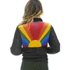 Vestes pour femmes Manteau d'hiver pour femmes Veste rembourrée très chaude Mode Rainbow Down Streetwear Outwear Rembourrage Pardessus avec poches 231120