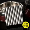 Smoking Pipe 70MM Portable 20 Pack Corrugated Copper Metal Short Cigarette Box for Men