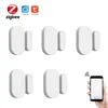 Smart Home Control Tuya Drzwi czujnik Zigbee Mini Wireless Connection Detector Smart Home Security Praca z Alexa Google Home Smart Life 230420