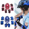 Велосипедные шлемы велосипедные шлемы дети детские роликовые коньки для велосипедов безопасное шлем колено коленное локоть на запястье наборы набор велосипедных оборудования P230419