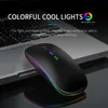 Mice New Bluetooth Wireless Mouse with USB Rechargeable RGB Mouse for Computer Laptop PC Macbook Gaming Mouse Gamer 2.4GHz Portable M