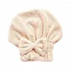 Ensemble d'accessoires de bain Cheveux en microfibre Chapeau à séchage rapide Serviette enveloppée Bonnet de bain