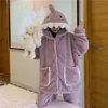 Womens Sleepwear Shark womens pajamas flannel hoodie Kawaii set with pants cute Halloween party casual wear 231120