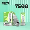 MRVI Holy 7500 Puffs Vapers 7000 8000 Puff Vaper Аккумулятор для жидкого дисплея Перезаряжаемый одноразовый Vape Pen Электронная сигарета