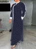 プラスサイズのドレス5xl vonda夏2023年ボヘミアンポルカドットマキシドレス女性長袖パッチワークサテンvestido o-neckパーチワークローブ