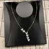 Pendant Necklaces Fashion Romantic Heart Necklace Full Inlay Shine Small Zircon Exquisite Clavicle Chain Women Wedding Engagement Jewelry