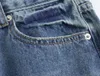 Jeans da donna Serie di moda donna Vita alta Slim-Fit Vintage Tasca con cerniera Bottone All-Match Pantaloni casual chic in denim femminile Mujer