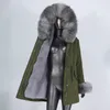 Women's Fur Faux Fashion Waterproof Long Parka Real Coat Winter Jacket Women Natural Collar Hooded Cuffs Thick Warm Detachable 231120