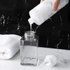 Dispensador de sabão líquido 250/450ml, espuma vazia para banheiro, desinfetante para as mãos, shampoo, lavagem corporal, bomba recarregável, recipiente de espuma