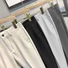 Męskie spodnie wiosenne letnie kostki spodnie Mężczyźni Slim Prace Jogging Social Formal Suit Spodni Męska marka Khaki Black Korea plus rozmiar 40 42 230420