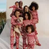 Kvinnors sömnkläder julpyjamas för familjens älgmönster mamma dotter pappa son matchar kläder avslappnad mjuk 2 datorer kostym xmas look