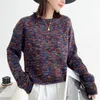 Chandails courts et épais pour femmes, pull avec bas, tricot Vintage, vente en gros, Discount, automne hiver