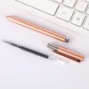 Factory Wholesale Metal Pen 5 PCS Business Gift Gel Rotating Signature School Supplies Stationery Pens