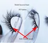 Rzęsy z rzęs światłowodowego 3D wielokrotnego użytku jedwabna rzęs puszysty syntetyczny rzęs koreański makijaż makijaż włosów prywatny logo niestandardowe opakowanie C8809702
