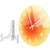 Wall Clocks Decorative Clock Desk Home Accessory Modern Style Bedroom Household Acrylic Delicate