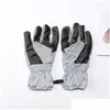 Tactical Gloves Outdoor Warm Gloves Reflective Men Winter Thick Windproof Uni Black Grey Drop Delivery Tactical Gear Tactical Equipmen Ot7Ty