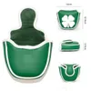 Inne produkty golfowe Cover Golf Putter Green Lucky Four Leaf Clover LeatherGolf Mallet Putter Headter Golf Club Cover Leather 231120