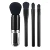 Makeup Brushes 4 In 1 Travel Cosmetic Adjustable Eye Shadow Lip Gloss Convenient Tools With Lady Portable Set Beauty Foundation