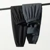 Men's Pants Winter Fleecing Thick Warm Casual Sweatpants High Quality Waterproof Fashion Drawstring Large Size Binding Leg