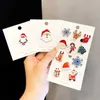 Pins Brooches Merry Christmas Xmas Enamel Brooch Santa Claus Snowman Christmas Tree Bells Small Badge Brooches Women Party Festival JewelryL231120