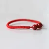 Bracelets de charme 2pcs Lucky Ceramic Beads Bullles for Women Children Red String Red String Ajuste Jóias de pulseira feita à mão